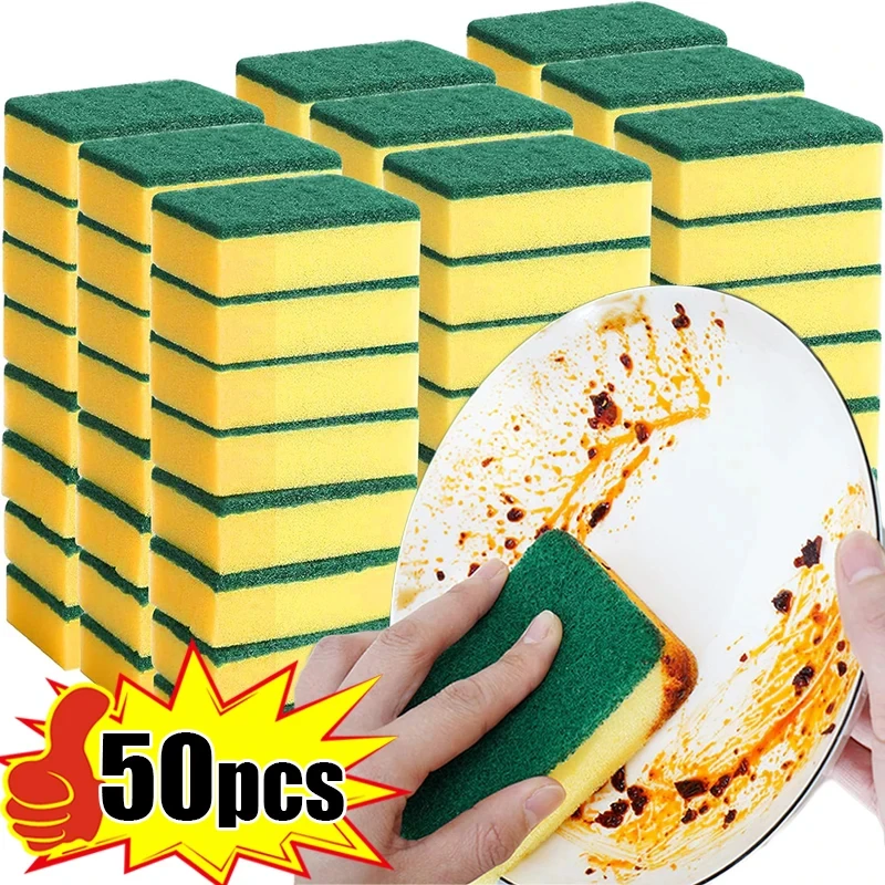 Commercial Kitchen Cleaning - Highly Absorbent Double-Sided Sponge Magic Cleaning