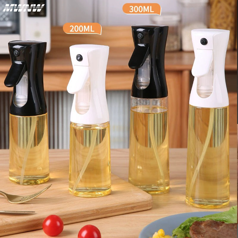 Commercial Kitchen Sprayer - 500ml Black Kitchen Oil Bottle Cooking