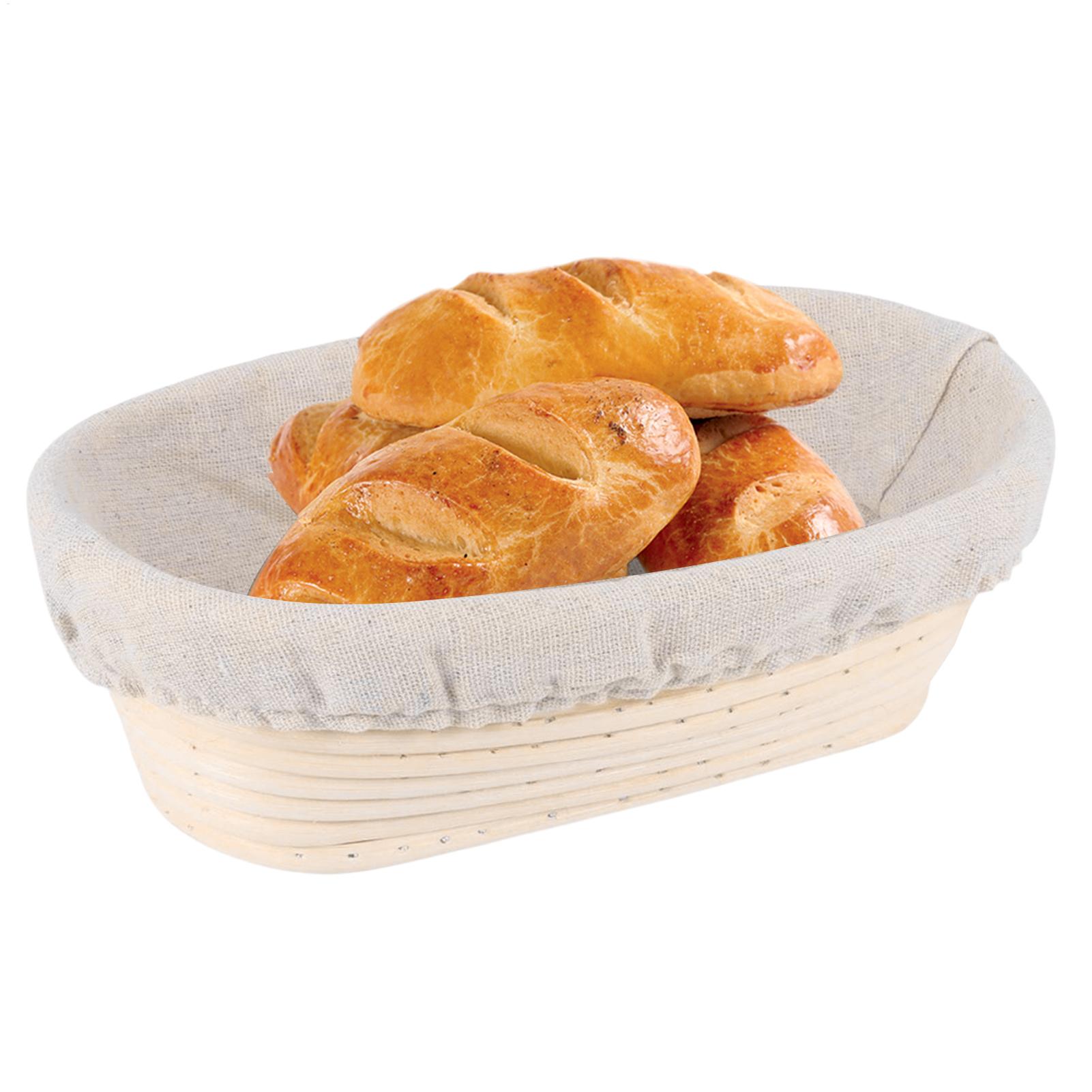 Crepe Maker Griddle - Handmade Rattan Bread Proofing Basket Natural