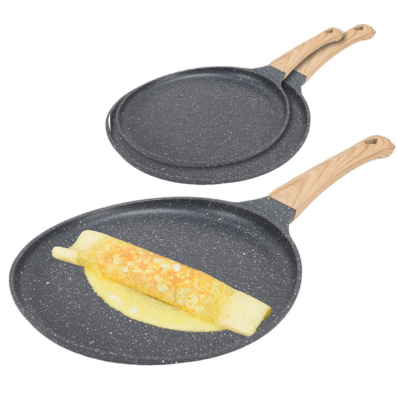 Crepe Maker Griddle - Ceramic Coating Egg Pancake Griddle Pan