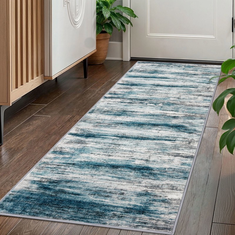 Commercial Kitchen Background - Garden Floral Runner Rug Beige Background