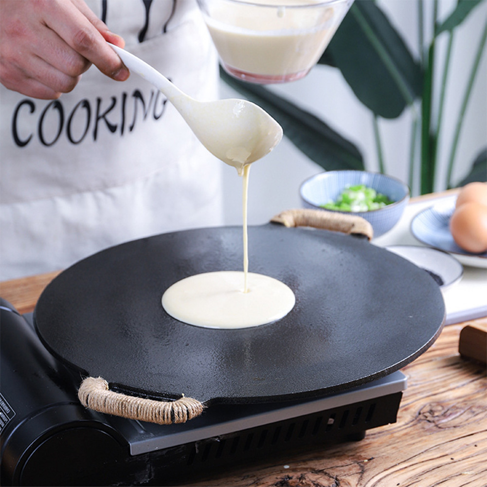 Crepe Maker Griddle - 10.2/11/11.8/12.6/13.4 Inch BBQ Griddle Coating Frying