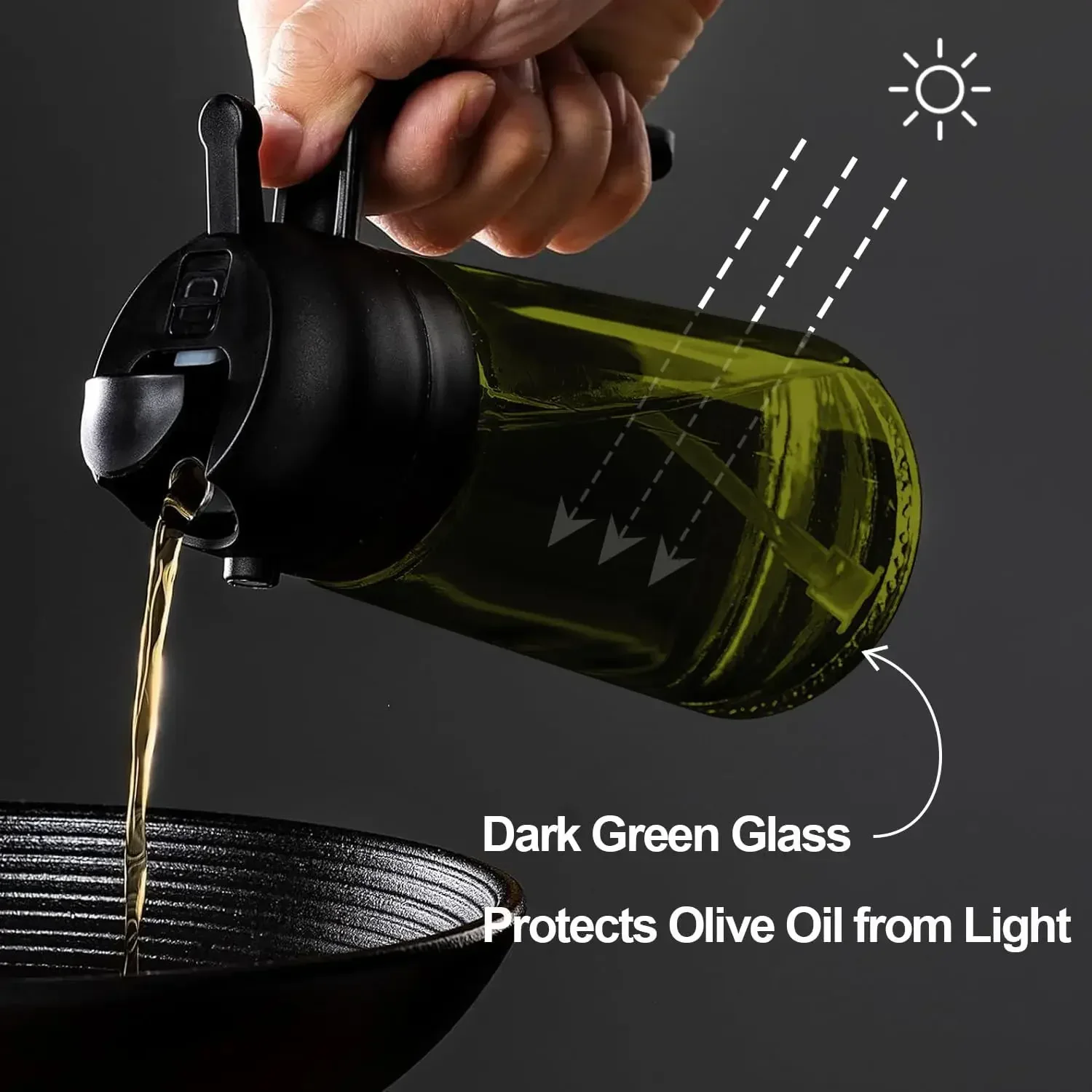 2in1 Black Glass Olive Oil Spr - đánh giá và giá Commercial Kitchen Sprayer