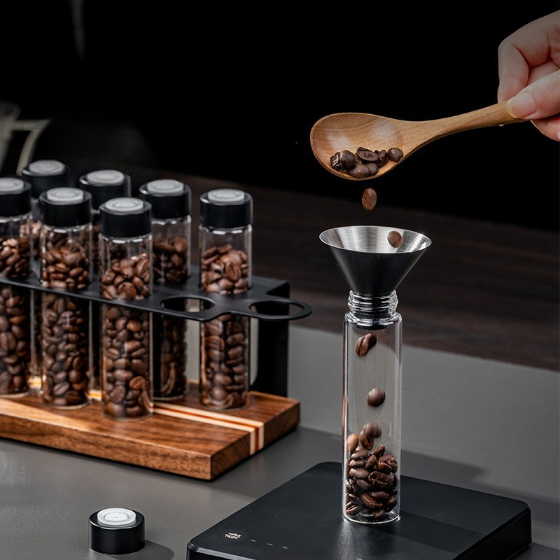 JUSTINLAU Glass Coffee Bean St - đánh giá và giá Commercial Kitchen Organiser