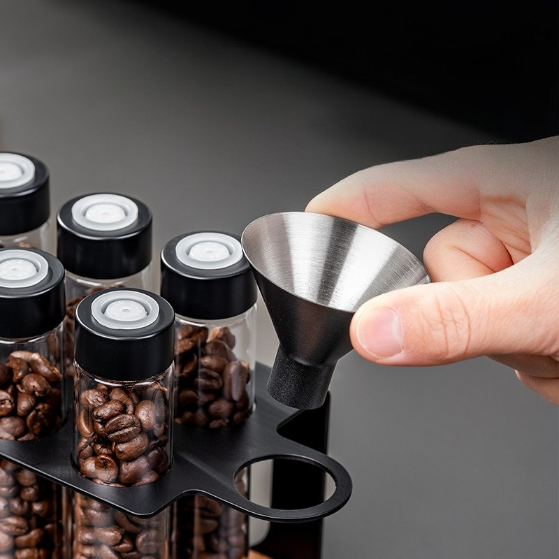 JUSTINLAU Glass Coffee Bean St - đánh giá và giá Commercial Kitchen Organiser
