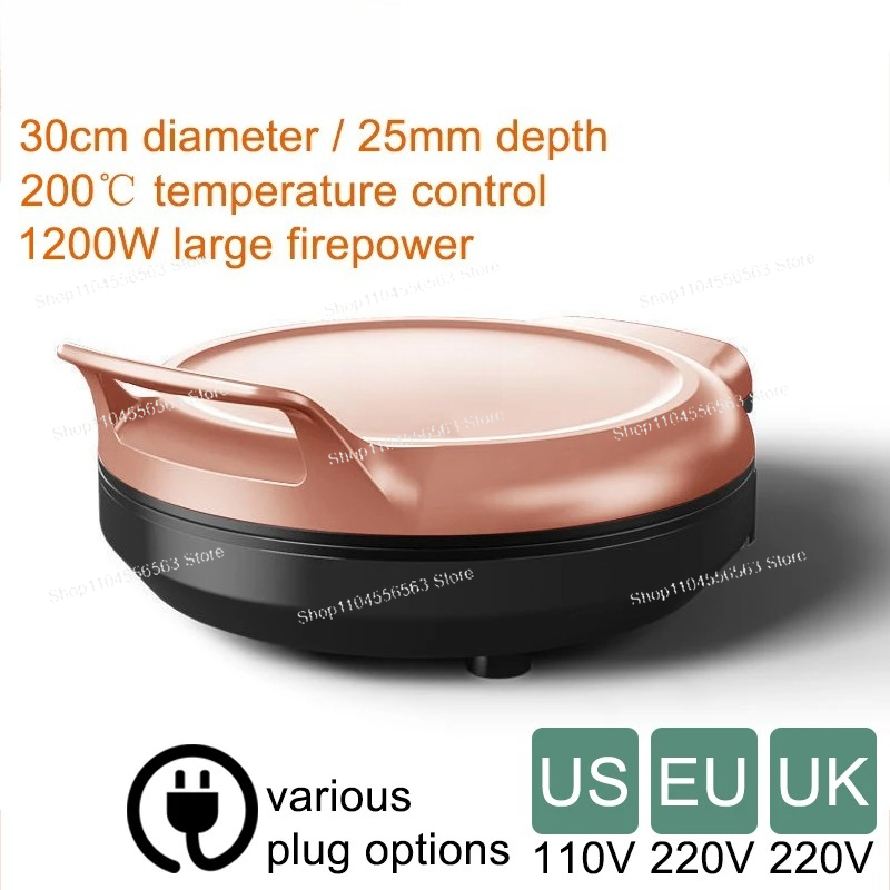 110V/220V Electric Pancake Mak - đánh giá và giá Crepe Maker Griddle