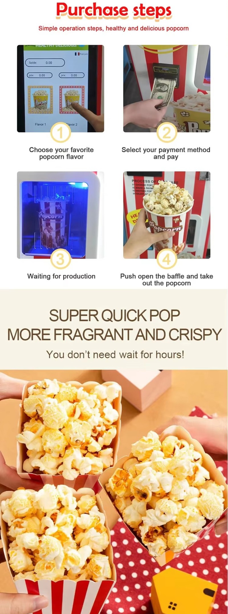Popcorn Vending Machine Commer - đánh giá và giá Commercial Popcorn Machine