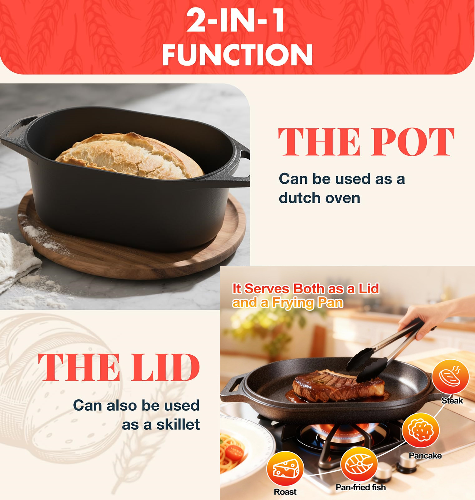Dutch Oven For Bread Baking So - đánh giá và giá Crepe Maker Griddle