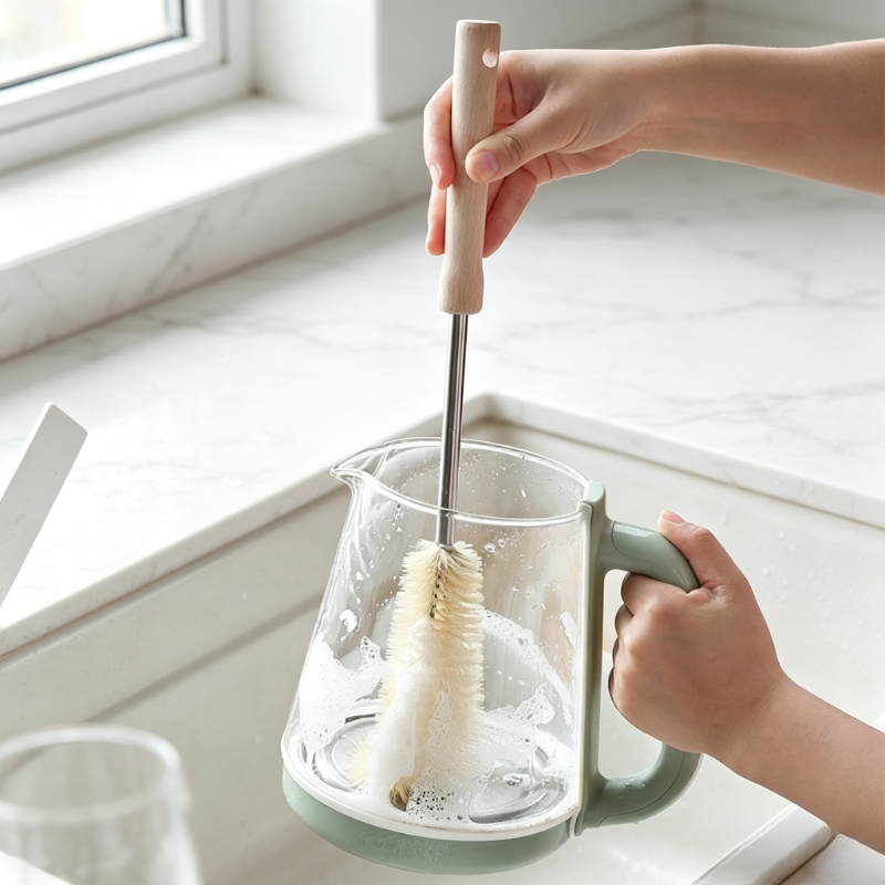 Long Wooden Handle Bottle Brus - đánh giá và giá Commercial Kitchen Cleaning