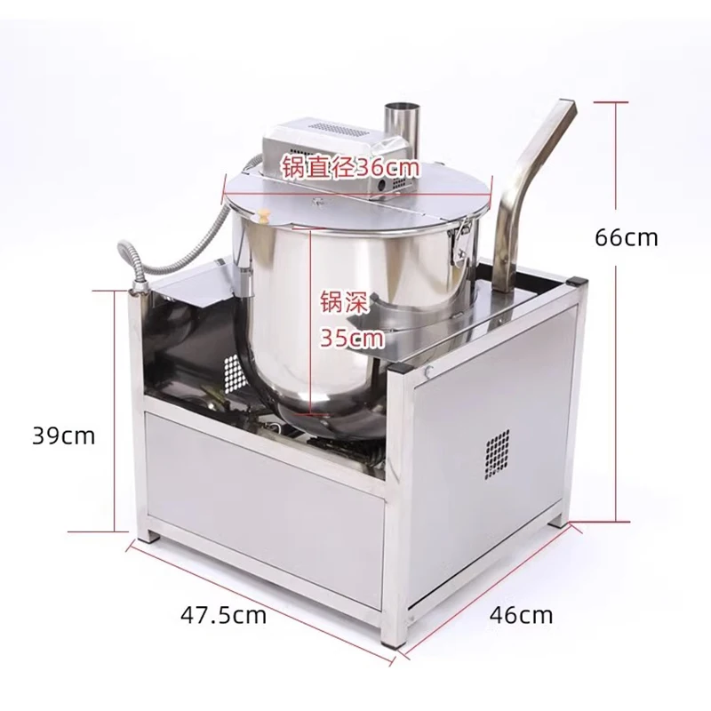 Gas/Electromagnetic Heating Fu - đánh giá và giá Commercial Popcorn Machine