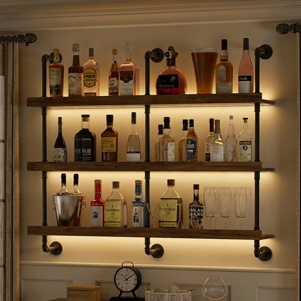 Wall Mounted Wine Rack With LE - đánh giá và giá Commercial Kitchen Organiser