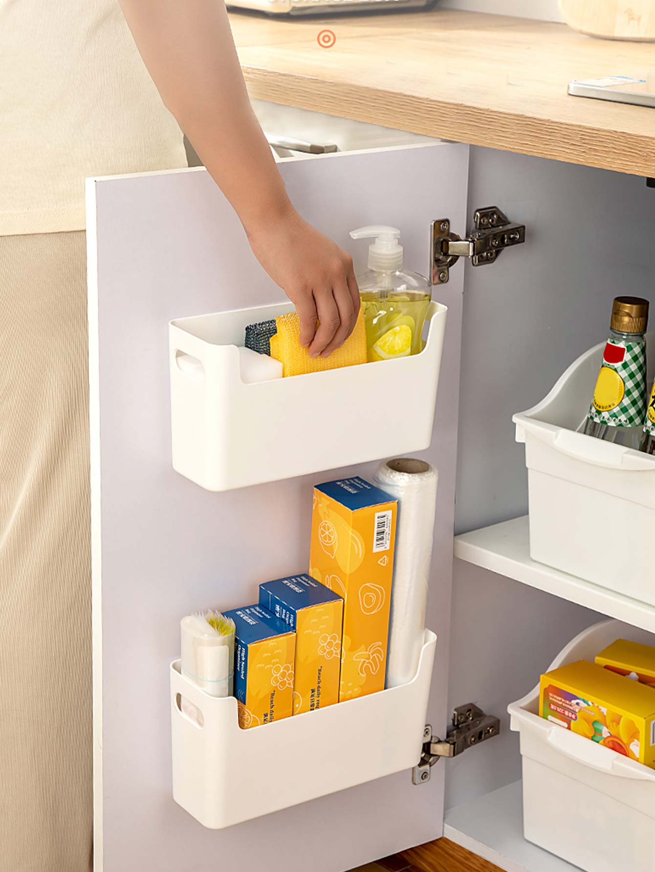 Punch Free Cabinet Door Organi - đánh giá và giá Commercial Kitchen Organiser