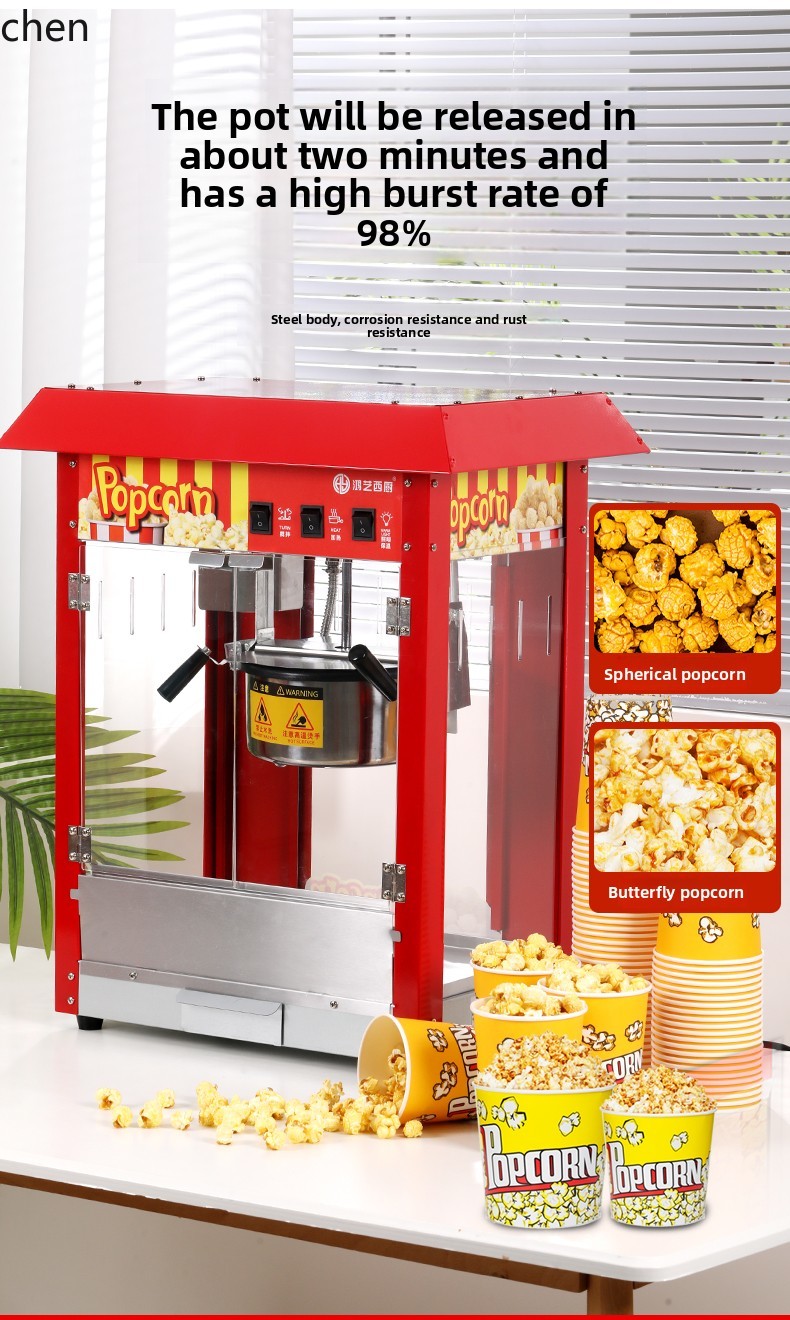 HXL Popcorn Machine Stall Full - đánh giá và giá Commercial Popcorn Machine