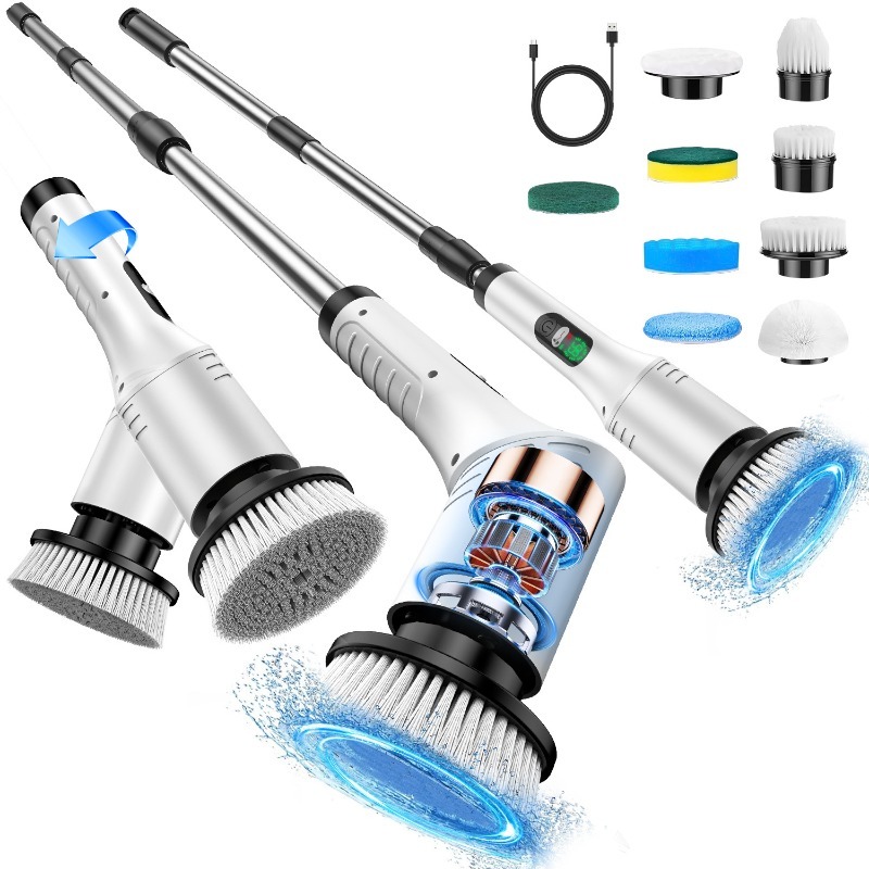 Electric Spin Scrubber 9 in 1  - đánh giá và giá Commercial Kitchen Cleaning