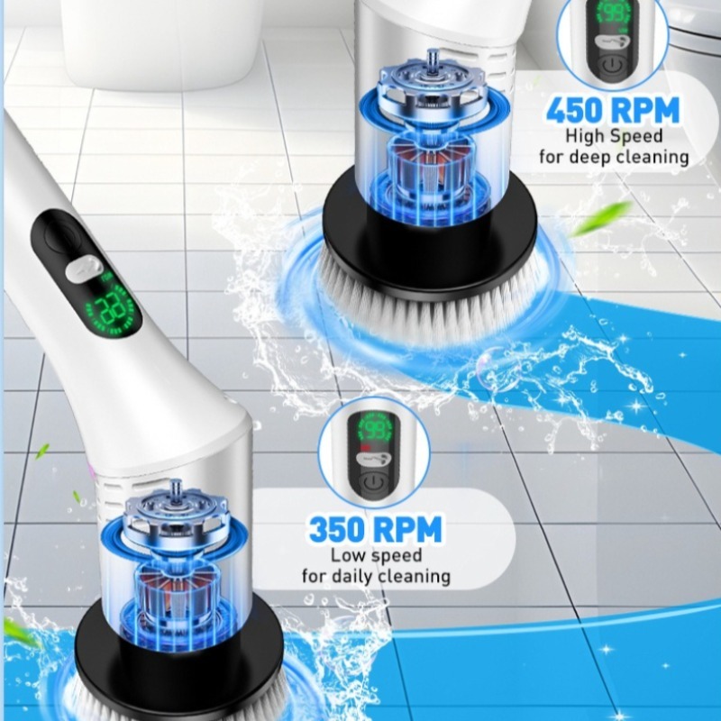 Electric Spin Scrubber 9 in 1  - đánh giá và giá Commercial Kitchen Cleaning