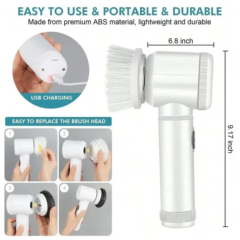 New Cordless Spin Scrubber Ele - đánh giá và giá Commercial Kitchen Cleaning